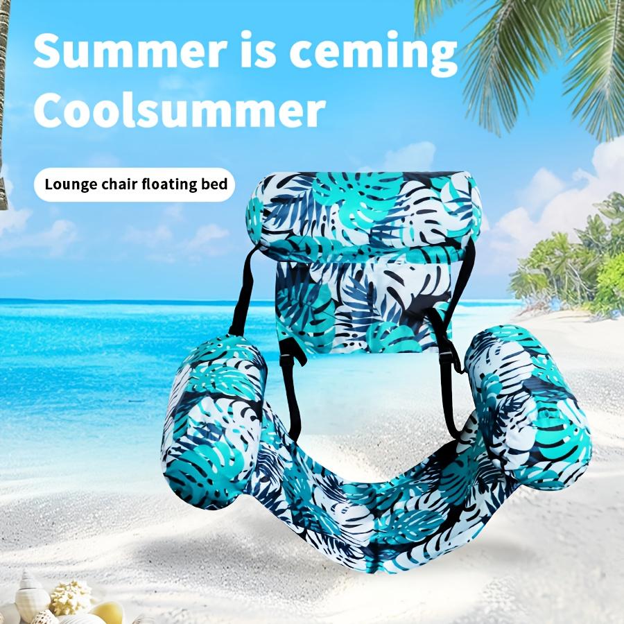 Adult Inflatable Floating Lounge Chair, Foldable, Easy To Carry, Suitable for Water Leisure and Entertainment Summer
