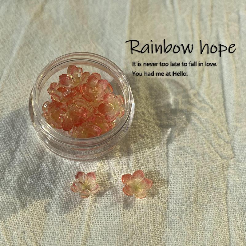 

Antique Contrasting Colors Small Flower Acrylic Nail Art Jewelry Patch Diy Wearing Nail Material Manual Embellishment Material