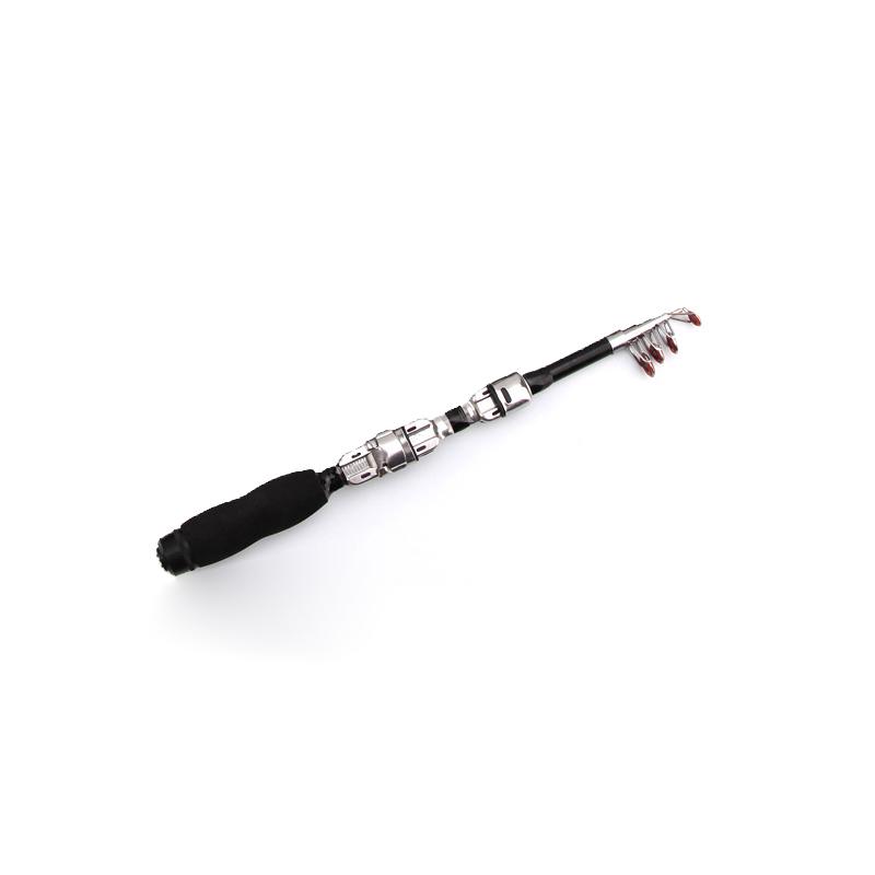 1-2.3M Telescopic Mini Fishing Rods Hard Fiberglass Rivers Lakes Fishing Rod Portable Sea Pole Fishing Good Accessories