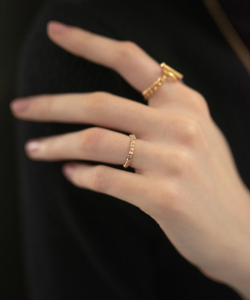 Novice Tokyo Pebbles Ring / Gold