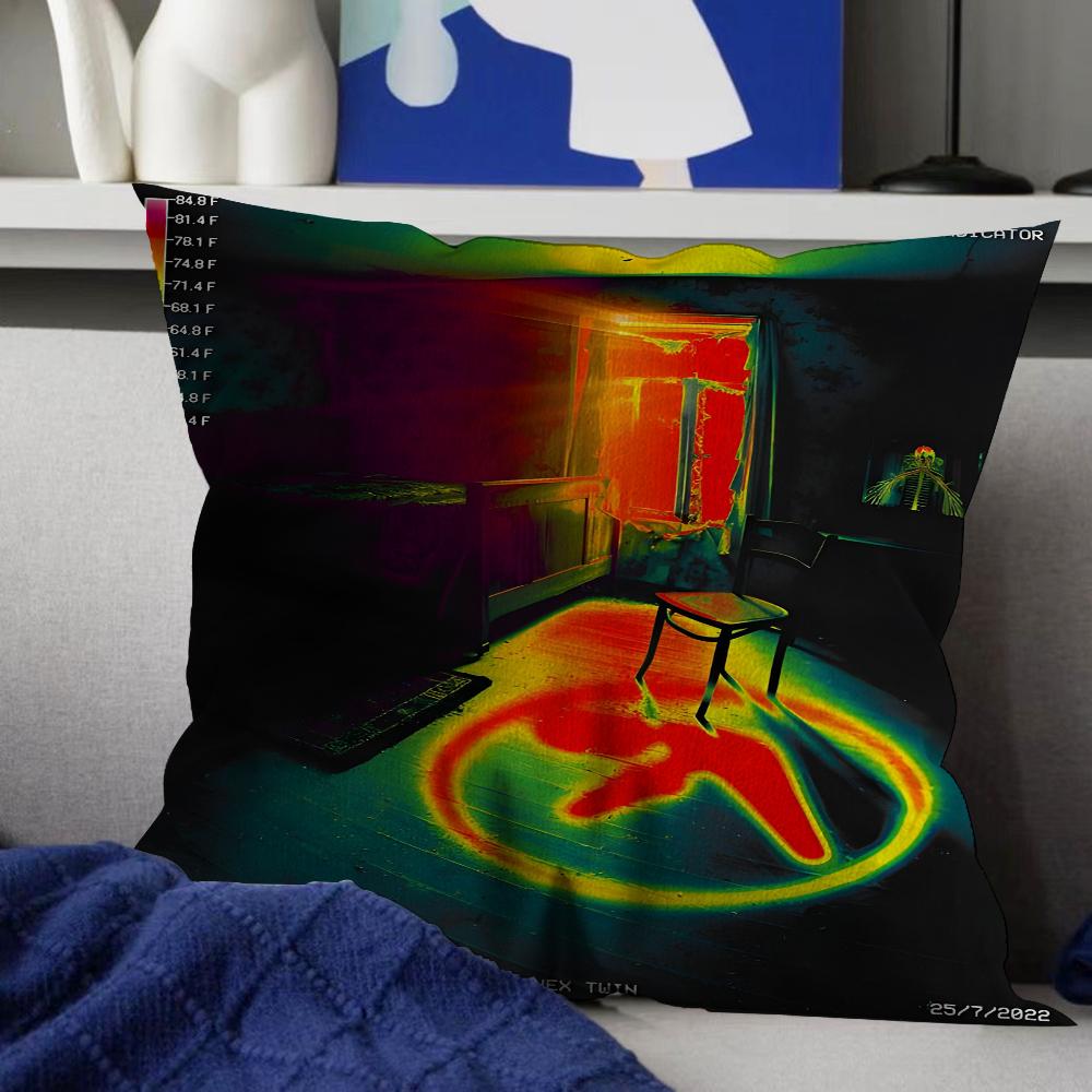 Aphex Twin DJ Pillow Cover Sofa Cushion Cover Home Room Decoration Children Gift