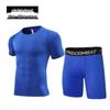 Men's Athletic Compression Short Sleeve & Shorts Set