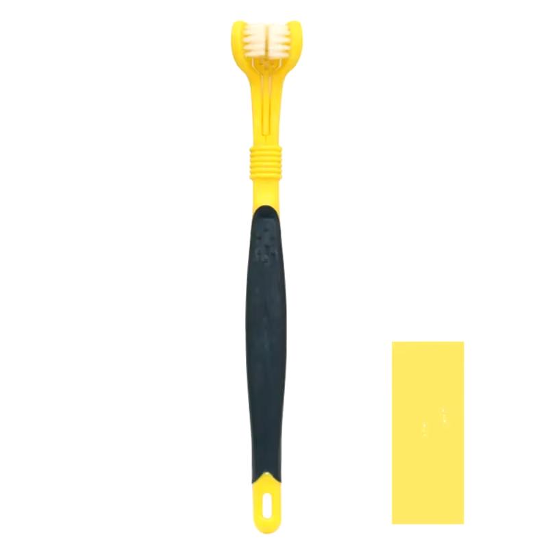 3stranný zubní kartáček pro domácí mazlíčky Plastový zubní kartáček pro psy Odstranění špatného dechu zubního kamene Čištění úst Pet Dental Care Čištění úst pro kočky