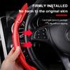 2pcs Carbon Fiber Non-Slip Car Steering Wheel Cover Car Accessories for Renault Dacia Megane 2 3 4 Twingo Clio Talisman Captur Trafic Kwid Scenic 2
