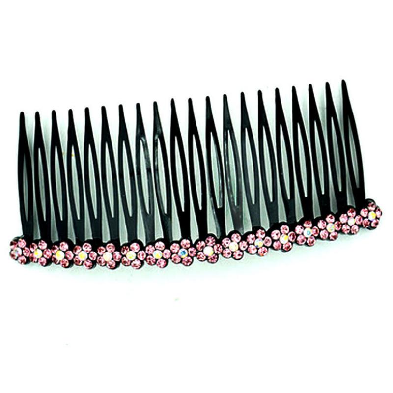 Plum Blossom Hair Comb Korean Style Fashion Hair Bun Head Insert Comb Plastic Simple Versatile Hairpin Female Accessories