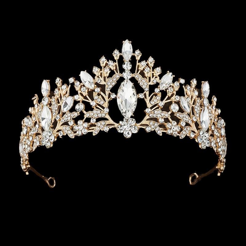 European and American Bride Crown Hair Accessories Crown Dress Accessories  Wedding Styling Headwear for Women
