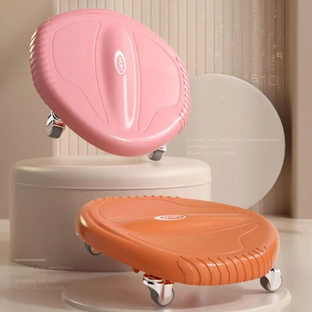 Abdominal Roller Strong Load Capacity 4 Wheels Smooth Bearing Rotation Mute Roller Anti-noise Abdominal Wheel Fitness Equipment