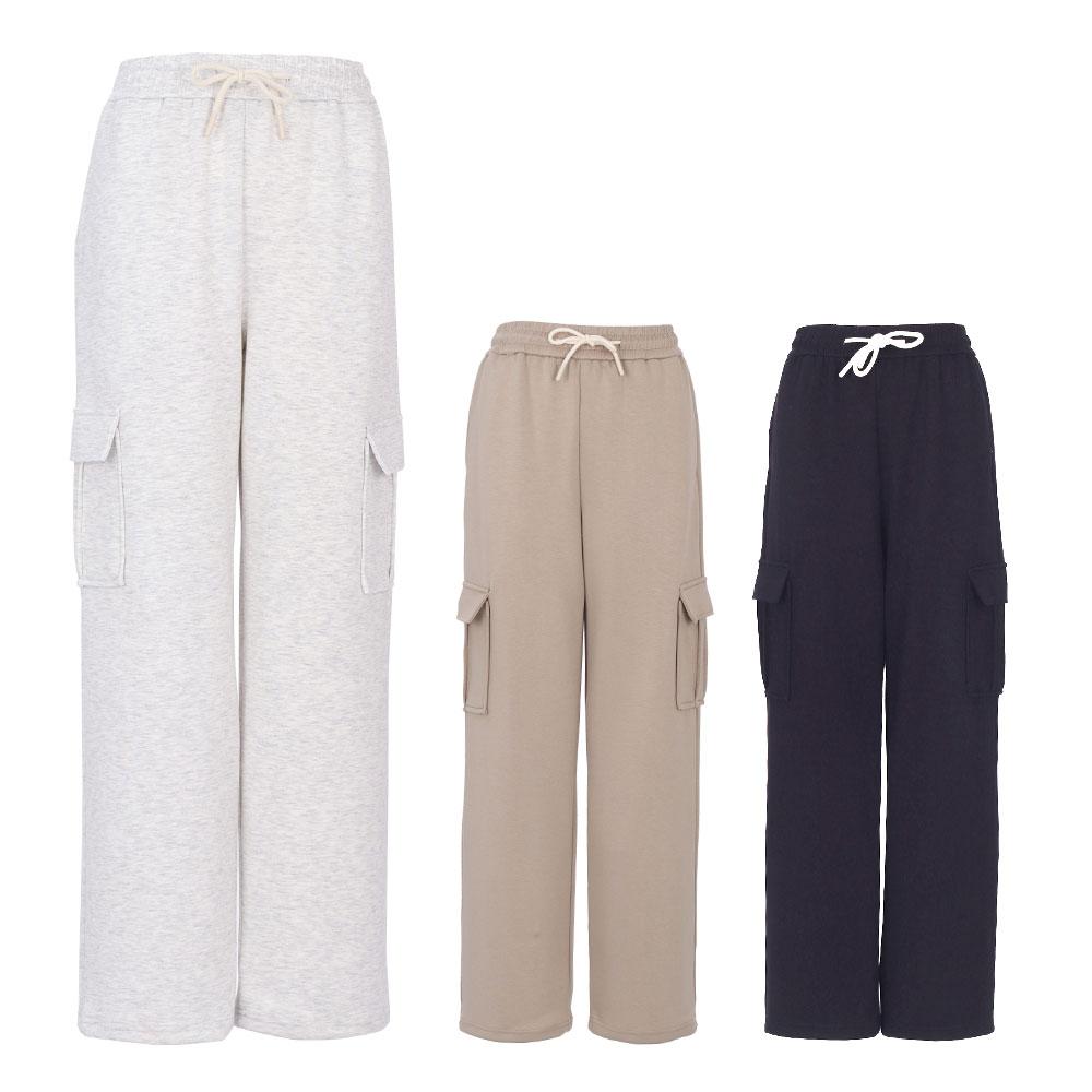 KIM YOUNG JOO GOLF Spring/Autumn Groove Pocket Training Women'S Cargo Wide Pants Koslsl74