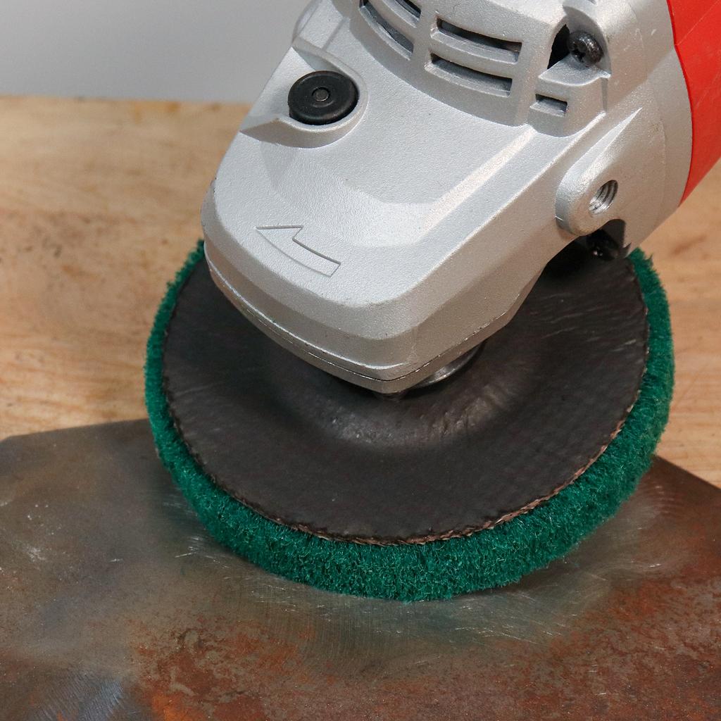 Nylon Fiber Flap Disc 4.5Inch 115mm Polishing Grinding Wheel Abrasive Buffing Grinding Discs for Rust Removal and Cleaning
