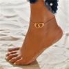 New Bohemia Handcuffs Anklet Multilayer Silver Color Foot Chain Fashion Ankle Bracelet for Women Beach Jewelry