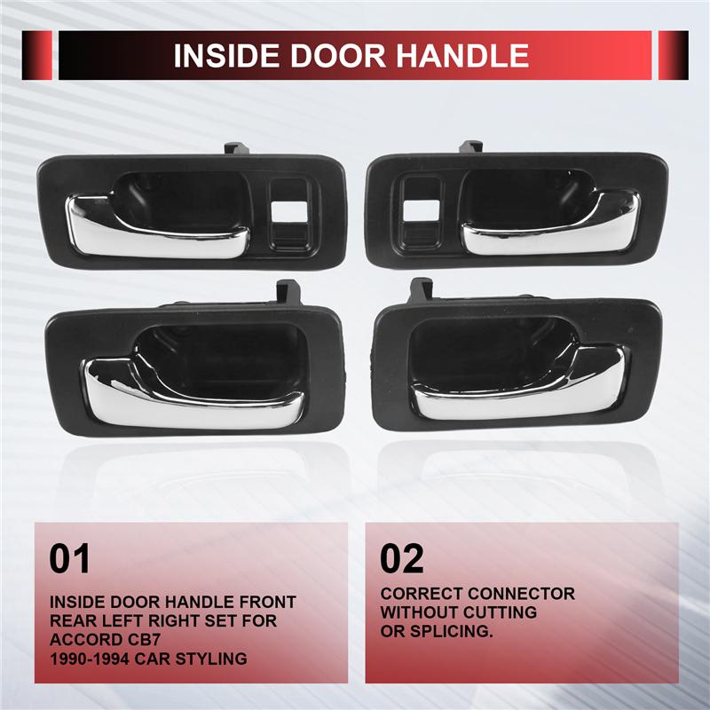 Tragbarer Innen-Türgriff Vorne Hinten Links Rechts Set Für Honda Accord CB7 1990-1994 Autostyling