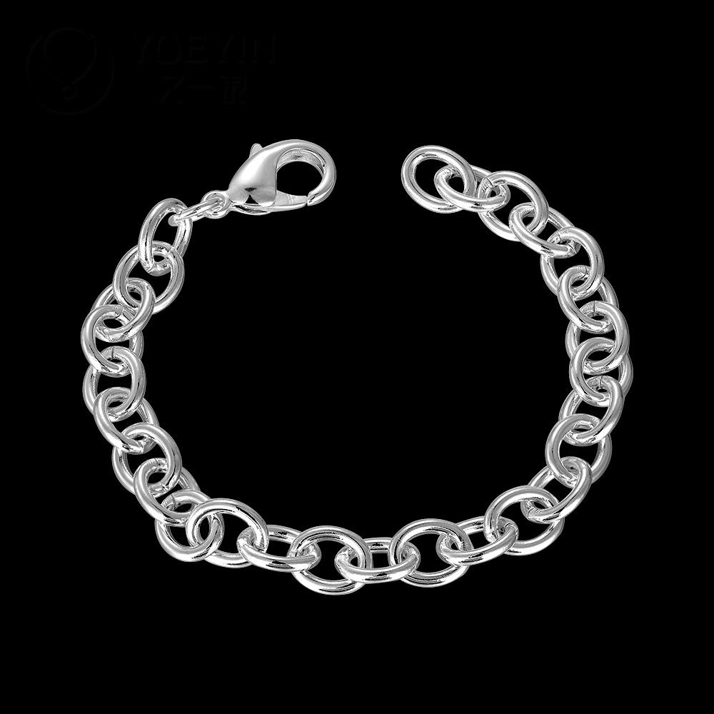 Copper Plating O-Shaped Link Chain Bracelet For Men& Women Simple Versatile Copper Color Unisex Jewelry For Lovers