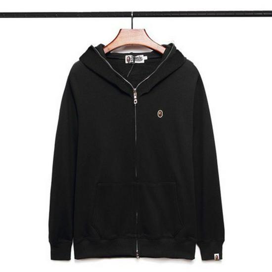 

2021 Autumn/Winter Japanese Trendy Brand Unisex Embroidered Logo Zipper Cotton Terrycloth Hoodie Extra Large чорний
