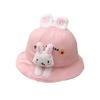 Korean Style Baby Bucket Hat Cartoon Animal Sun Protection Kids Sunshade Cap Uv Protection Bucket Hat Children Sun Hat