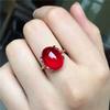 New Retro Temperament Plated 925 Silver Field Jasper Open Ring Women, Chalcedony Live Ring 2026