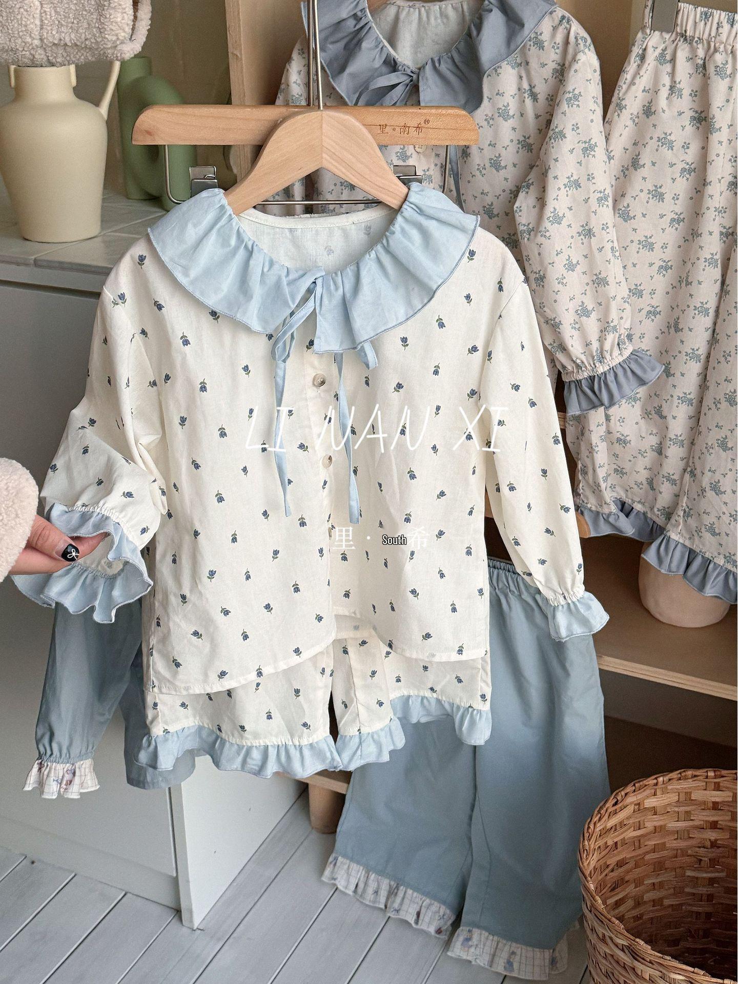 

Детская пижама с кружевным бантом 90 cm