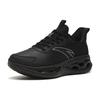 Anta Cushioning Slip Resistant Abrasion Resistant Breathable Low top Running Shoes Women's Bright Black 122315575-5