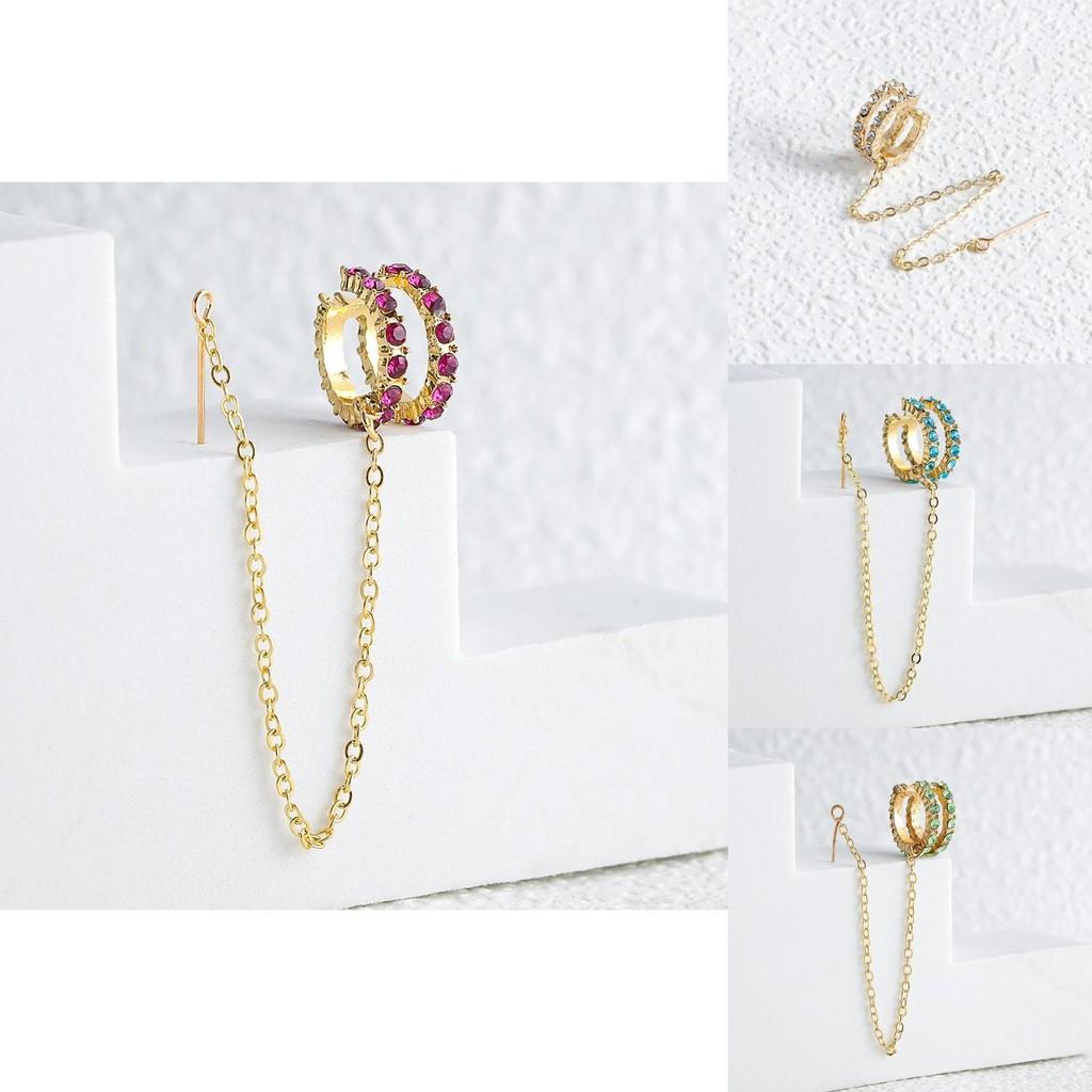 Stylish Alloy C-shaped Ear Cuffs Trendy Geometric Earrings For Women 2022