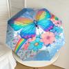 1pc Butterfly Rainbow Pattern Umbrella Design Automatic Opening and Closing Umbrella, High-quality Travel Umbrella,  C1128261