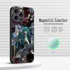 American Sally Face Retro Fashion Phone Case For iPhone 17 16 15 14 13 12 Plus Pro Max High-end Luxury Magsafe Sheepskin