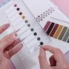 Morandi Translucent PET Sticky Note Markers - Vanilla Autumn Series
