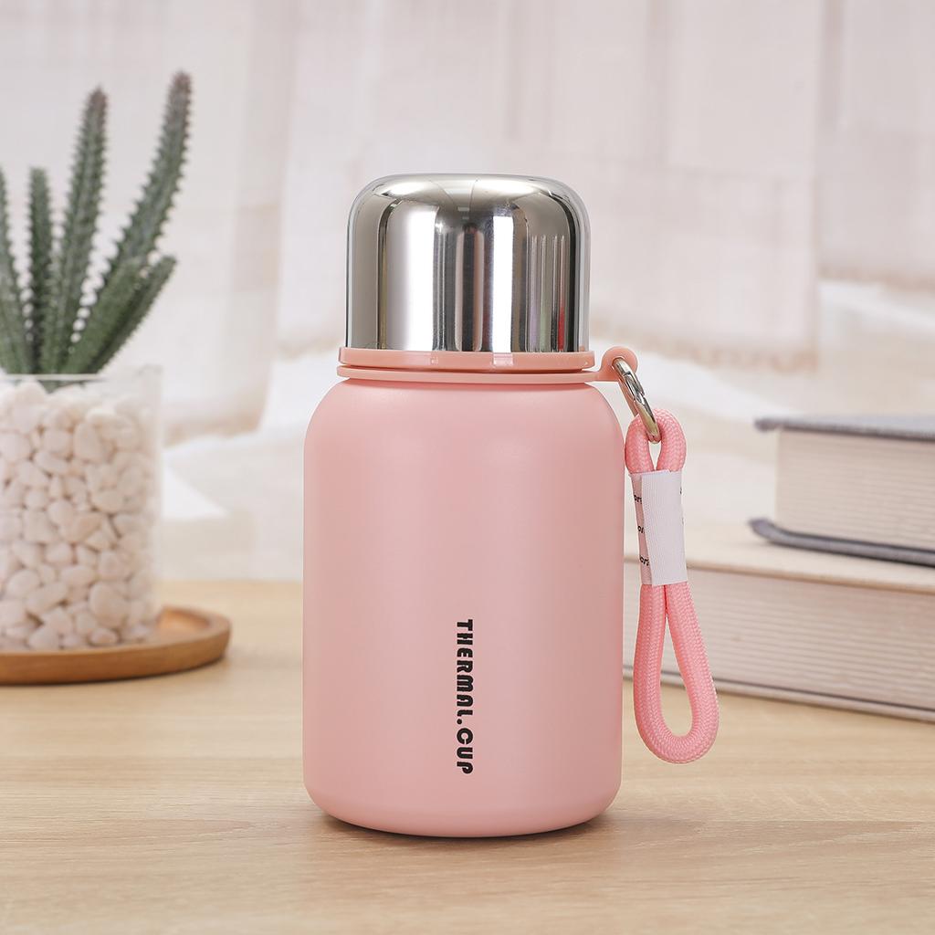 New 111 Stainless Steel Thermos Cup Double-layer Vacuum with Lifting Rope Portable Bouncing Cup Office with Lid Tea Cup
