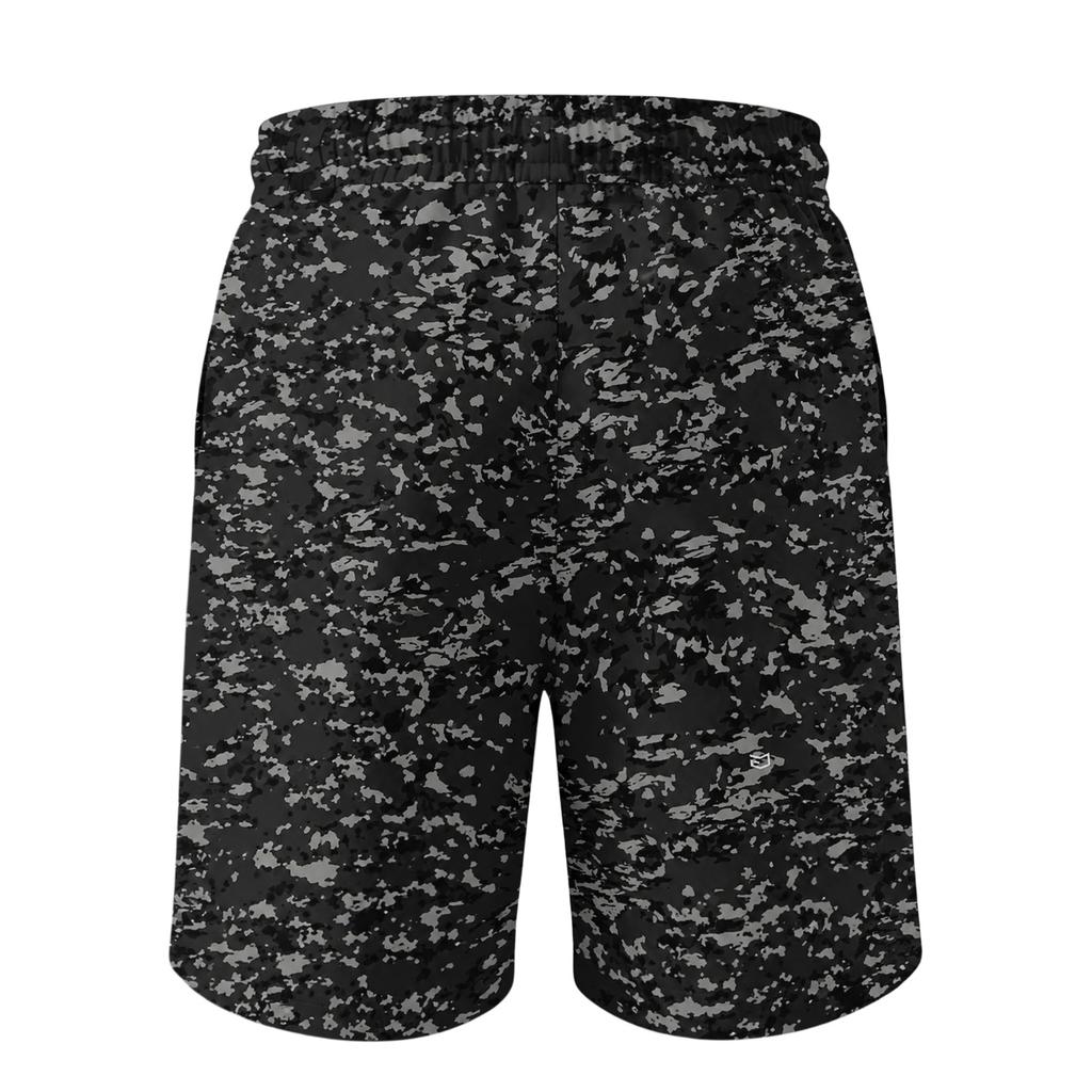 Herren Kordelzug Taille Lässige Sportshorts Entspannte Passform Atmungsaktives Gewebe Camouflage-Print Sportbekleidung für den täglichen Gebrauch