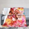 Singer Pink P-Pantheress Blankets Fleece Autumn/Winter Multifunction Warm Throw Blanket for Bed Travel Bedspread