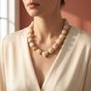Chunky Beaded Choker Bohemian Colorful Beads Necklace Summer Holiday Necklace for Women Daily Wear Party Beach Vacation