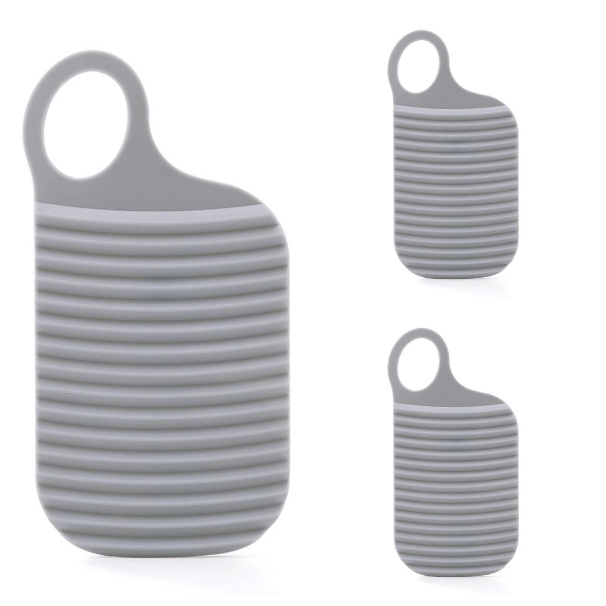 

Пластиковая доска для стирки Puntos, милая, более толстая мини-скруббер для ручной стирки 3 pcs серый