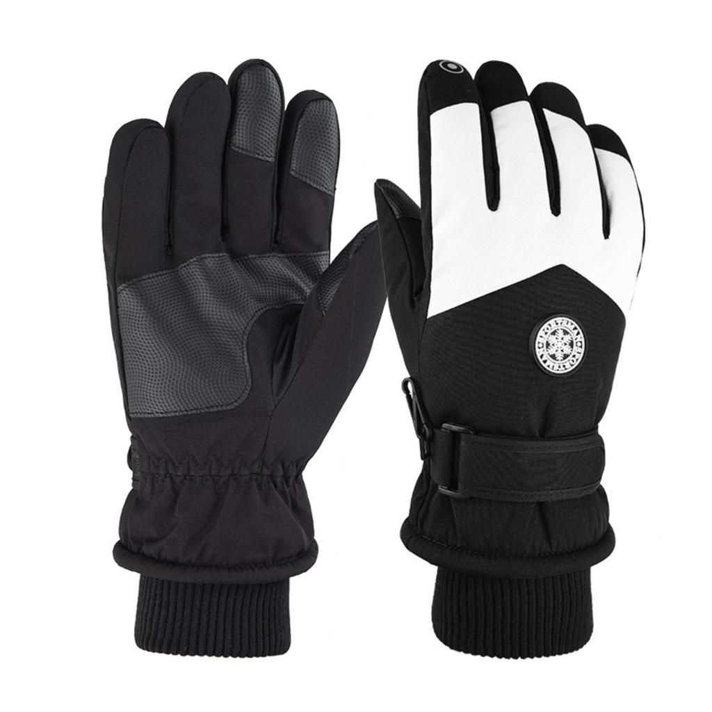 Ski Gloves for Men and Women, Windproof and Splash Proof In Autumn and Winter, Outdoor Motorcycle Riding, Plush and Thick Warm Gloves