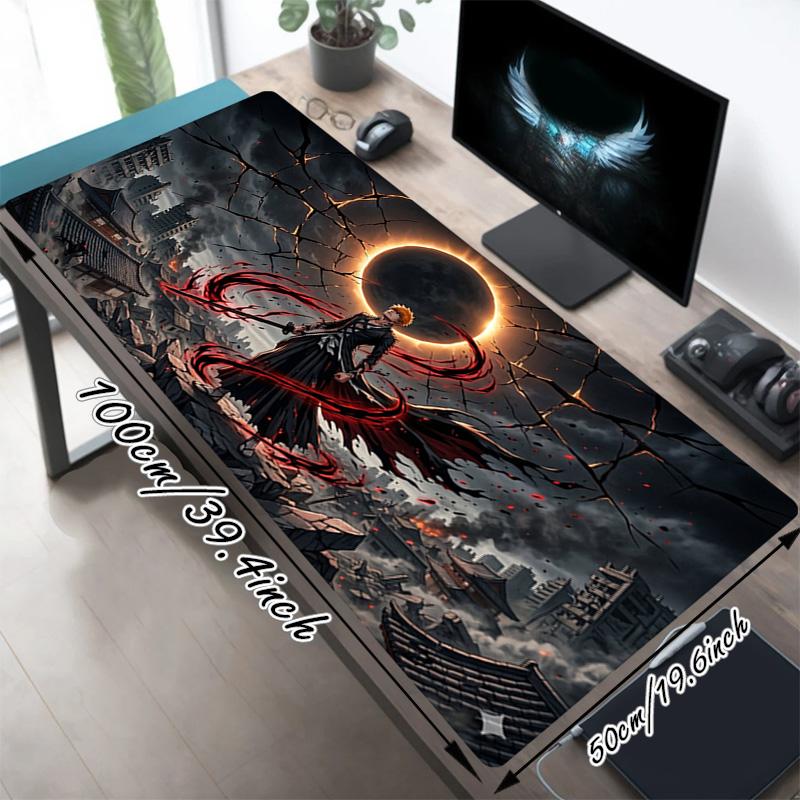 Eclipse Warrior Xl Gaming Mouse Pad Nonslip Rubber Base Stitched Edge Waterproof Desk Mat For Pc Laptop Gamer Office Computer Accessories C929396