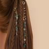 2Pcs/Set Vintage Ethnic Style Spiral Dreadlock Hair Clip Pendant Hair Loop  Women Dreadlock Styling