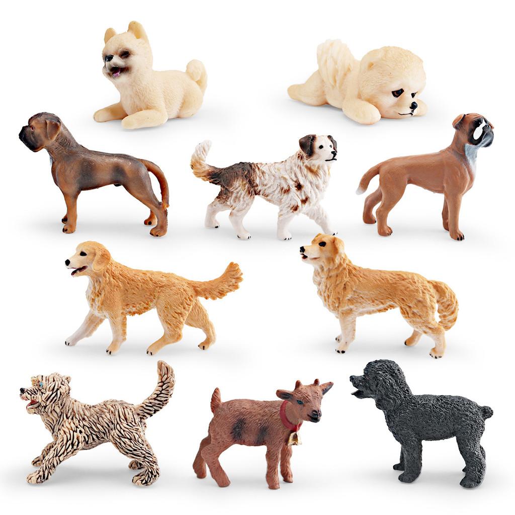 Golden Retriever Pvc Figure For Children Decorative Animal Miniature Gift