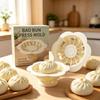 Manuelle Teigtaschenbrötchen-Form Lebensmittelqualität ABS Schneller Baozi-Former Antihaftbeschichtet DIY Gebäckherstellungsform für Küche Haushalt