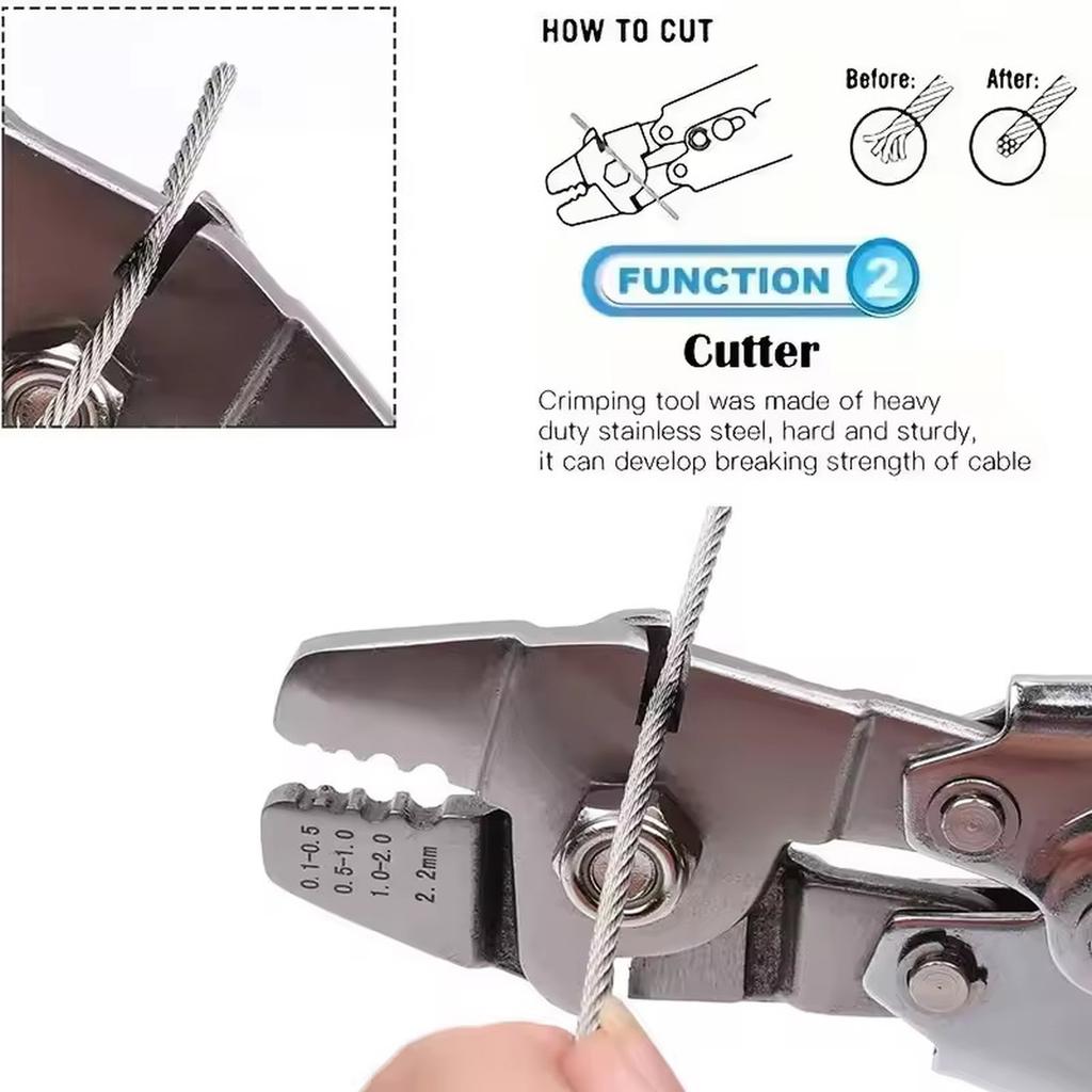 ABNC-Stainless Steel Wire Rope Crimping Tool Is Used for Crimping Machine and Crimping Sleeve Kit