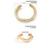 Ingemark Exaggerated Heavy Metal Wave Open Torques Choker Necklace for Women Goth Irregular Chain Grunge Jewelry Steampunk Men