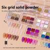 6 Colors Mirror Aurora Solid Nail Glitter Shine Nail Art Decorations Nail Charm Nail Decorations Nail Accessories