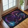 Multiple size Fantasy Colorful Cosmic Dragon Print Carpet Rug for Living Room Bedroom Sofa Doormat Home Decor Non-slip Floor Mat