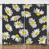 Flower Series Sunflower Digital Printing Curtain Blackout And Punching