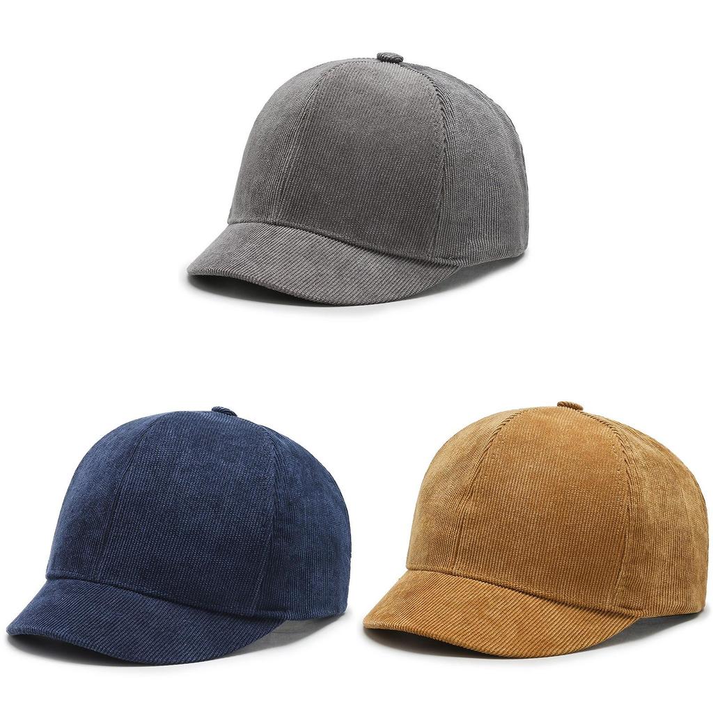 Polyester Baseball Cap With Short Brim For Casual Outdoor Wear