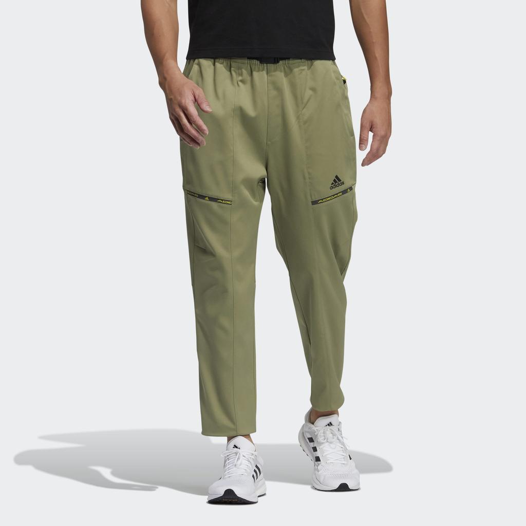 Adidas Knitted Sweatpants Men's Olive Moderate Skinny Pants H40209