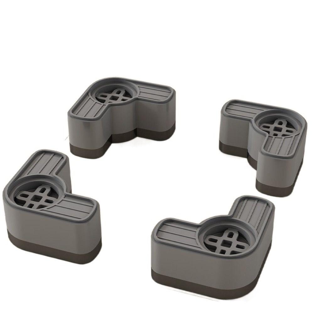 4pcs Anti slip Washing Machine Foot Pad Shock-absorbing Furniture Raised Base  Wave Wheel