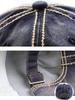 Laquest American Casual Baseball Studded and Embroidered Cap, 100% Cotton, (Navy)