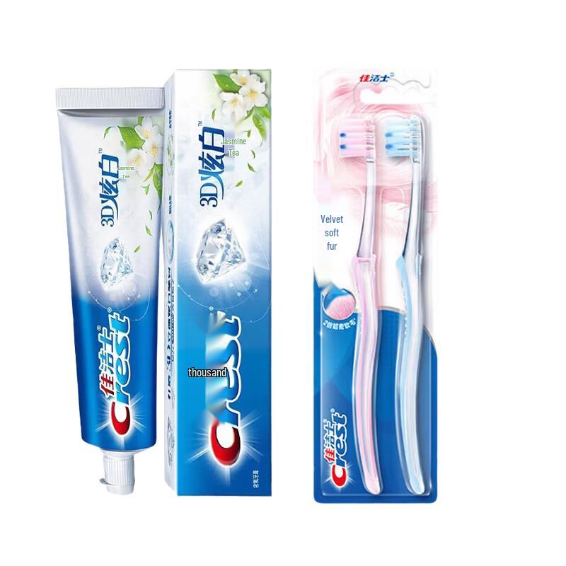 

Crest 3D White Jasmine Tea Fresh Toothpaste & Gum Care Toothbrush Set