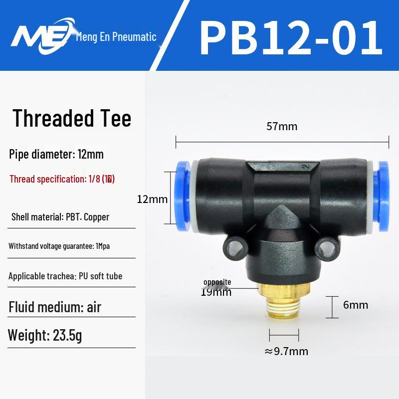 Copper Corrosion-Resistant Pneumatic Quick Connector Fitting for Air Compressors