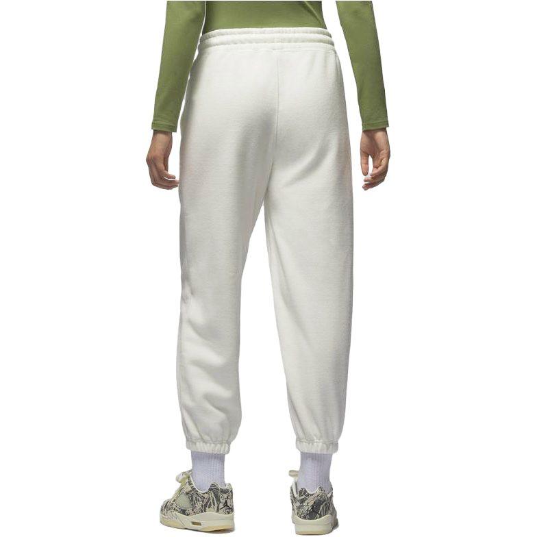Jordan Solid Color Lace Up Elastic Cuff Fleece Lined Casual Knitted Sweatpants Women's Sail White FD7235-133