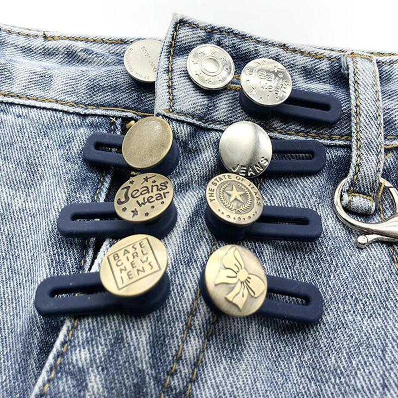 Unisex Ausziehbares Taillen- & Kragenknopf-Verlängerungsset - Universelle Sofort-Verlängerungslösung für Jeans & Hosen