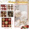 Christmas Transparent Painted Christmas Ball Set Gift Box