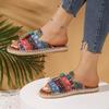 Fashion The 2025 Summer New Fashion European and American Fringed Women's Flip-flops 43 Beach Sandals Are Versatile